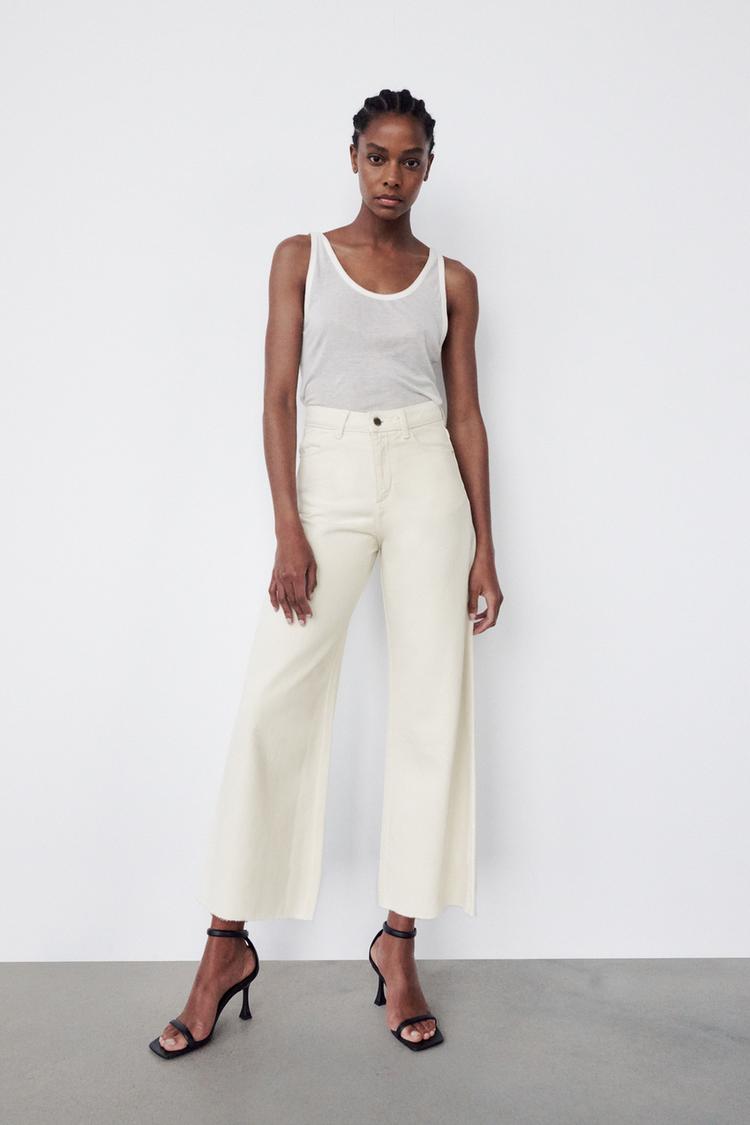 Z1975 CULOTTE JEANS Ecru ZARA United States